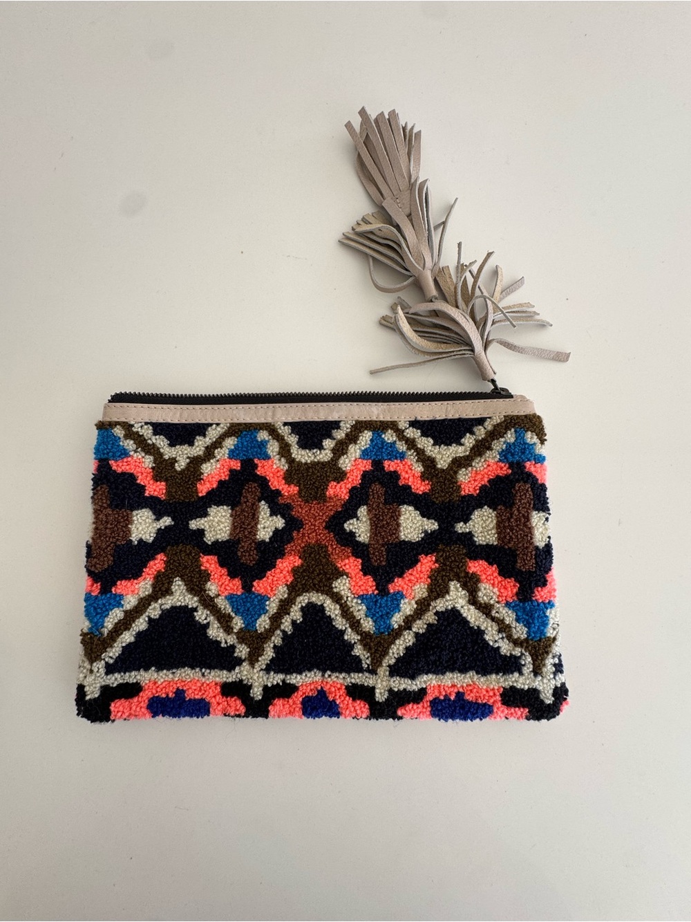 Cleobella Clutch with leather Fringe Detail